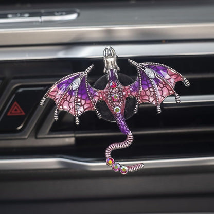 2 Pcs - Bling Dragon Car Air Freshener - Cute Auto Interior Decoration Fragrance for Vehicles