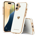 Elegant Love Heart Case for iPhone 16 Series