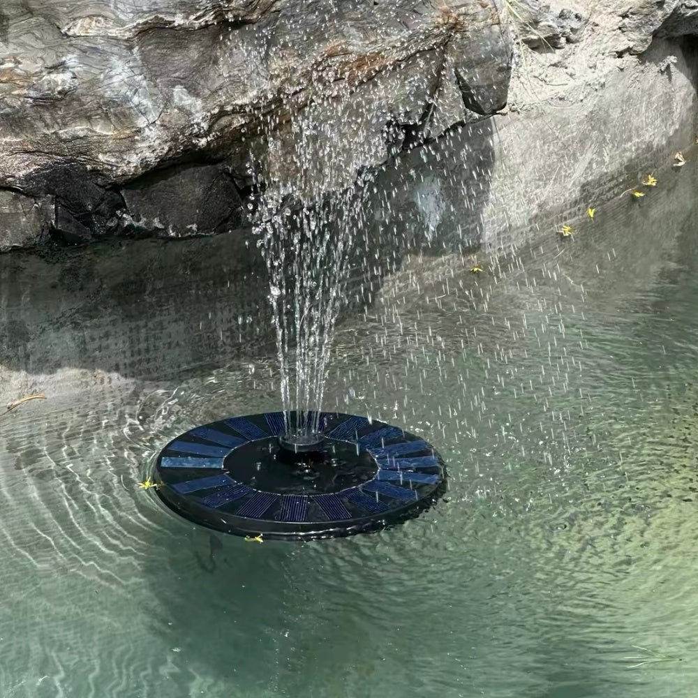Free Standing Floating Solar Powered Water Fountain Pump for Bird Bath - Yard Garden Pond Outdoor Backyard Landscape Water Decor
