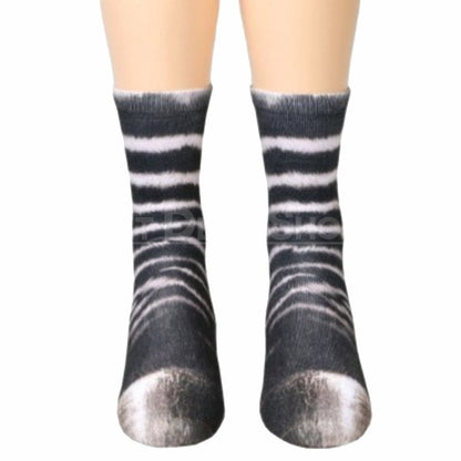 Funny Animal Paw Socks-Next Deal Shop-Zebra-Next Deal Shop