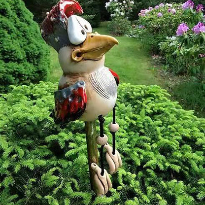 Funny Chicken Garden Decor-Next Deal Shop-Red-Next Deal Shop