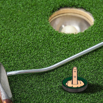 Funny Middle Finger Golf Ball Marker with Magnetic Hat Clip‑Golf Accessory - Sports Gift for Golfer