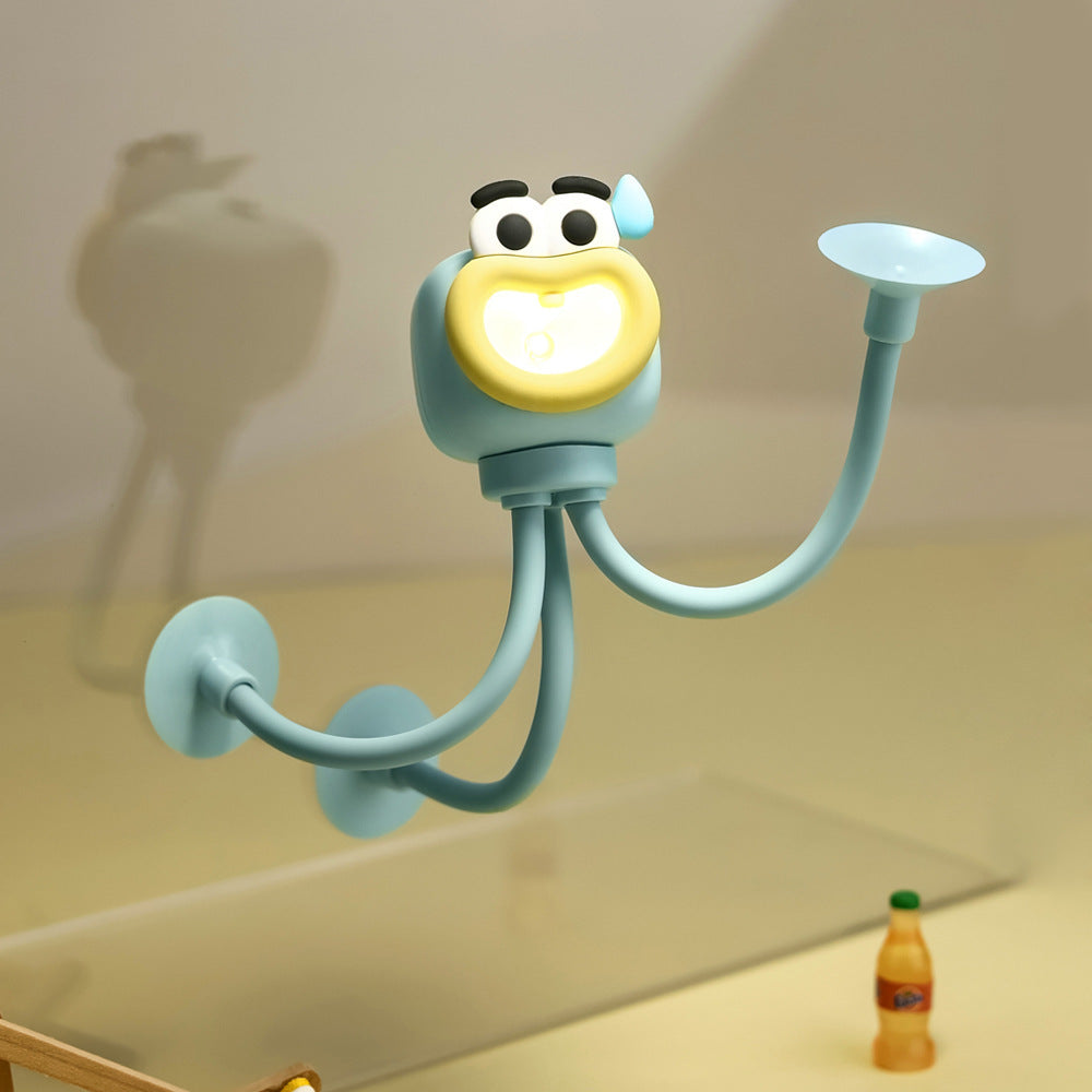 Funny Octopus Night Light with Suction Cup-Next Deal Shop-Blue-Next Deal Shop