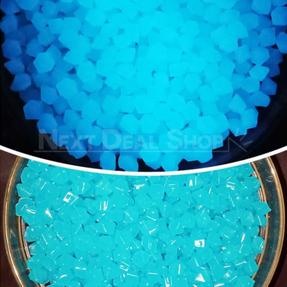 Glow in the Dark Cube-Shaped Aquarium Pebbles-Next Deal Shop-Blue-Next Deal Shop