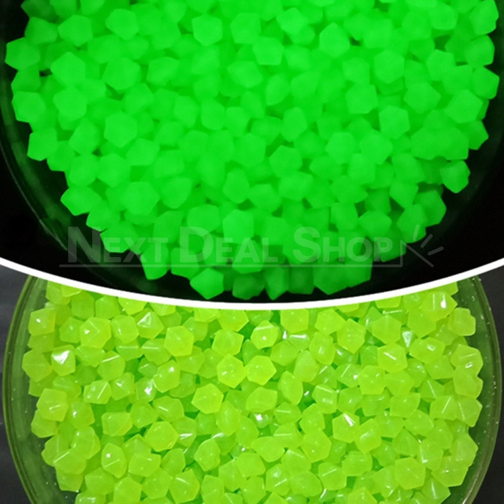 Glow in the Dark Cube-Shaped Aquarium Pebbles-Next Deal Shop-Green-Next Deal Shop