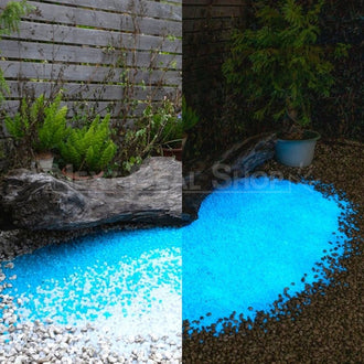 Glow in the Dark Cube-Shaped Aquarium Pebbles