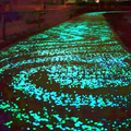 Glow-in-the-Dark Enchanted Garden Stones - Luminous Pebbles for Pathway & Lawn Accent Decor