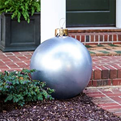 Inflatable Christmas Ornament Ball-Next Deal Shop-Silver-18 inches-Next Deal Shop