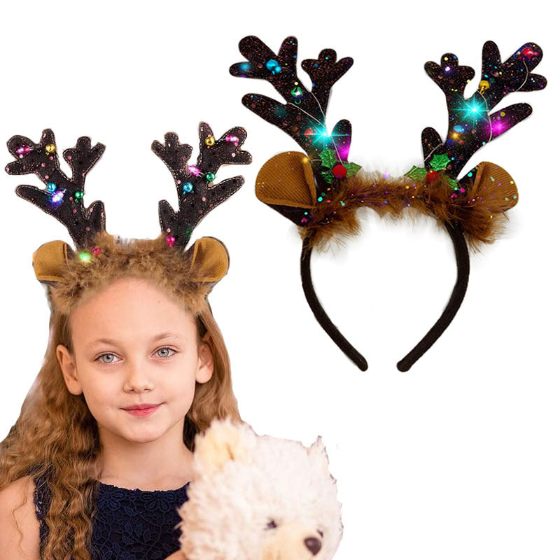 LED Light Up Christmas Reindeer Antler Headband-Next Deal Shop-Next Deal Shop