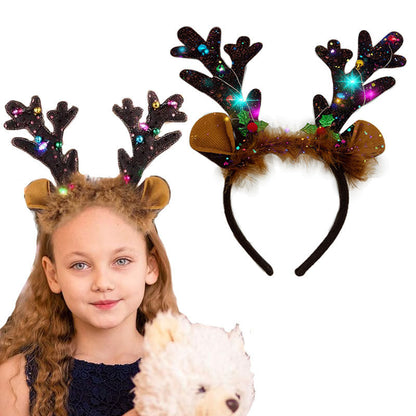 LED Light Up Christmas Reindeer Antler Headband-Next Deal Shop-Next Deal Shop