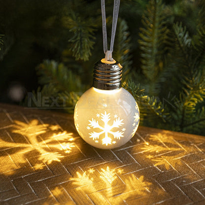 Light Up Christmas Tree Bauble Ornament-Next Deal Shop-Snowflake-Next Deal Shop