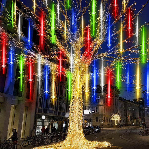 Solar snowfall led on sale lights