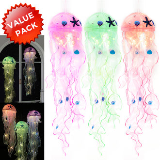 3 Pcs - Handmade Jellyfish Hanging Lantern