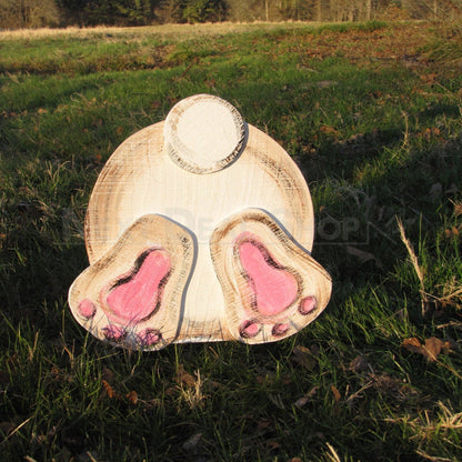 Large Bunny & Carrot Yard Stake Decor