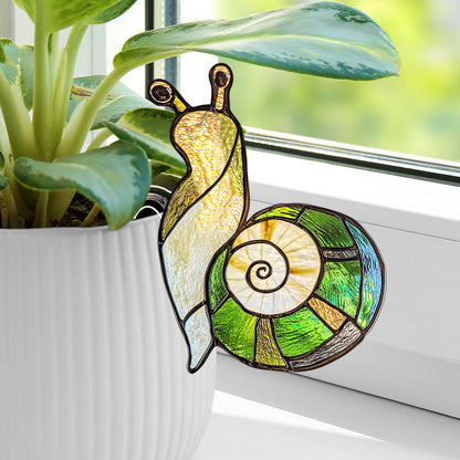 Garden Snail Flower Pot Decor