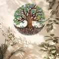 Colorful Tree of Life Metal Wall Art - Garden Patio Backyard Outdoor Wall Decoration