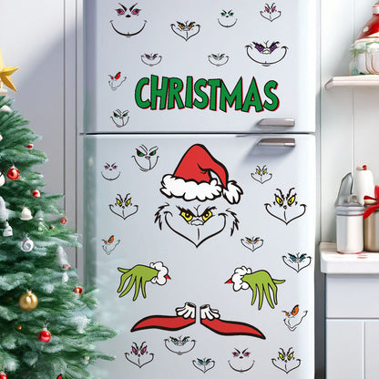 Naughty Christmas Stickers Set - Window Gift Box Xmas Party DIY Decal