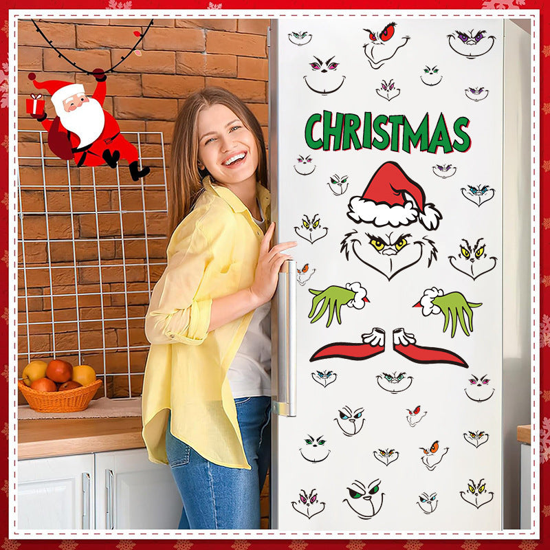 Naughty Christmas Stickers Set - Window Gift Box Xmas Party DIY Decal