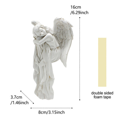 Sleeping Angel Figurine Door Corner Decor