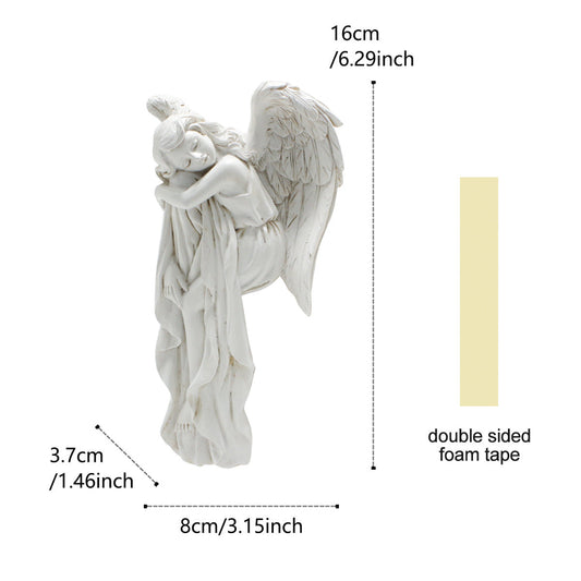 Sleeping Angel Figurine Door Corner Decor