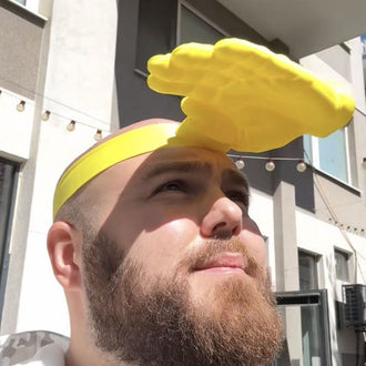 Funny Hand-Shaped Sun Visor Headband