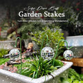 10 Pack - Sparkly Reflective Disco Ball Garden Stake Plant Pot Decor