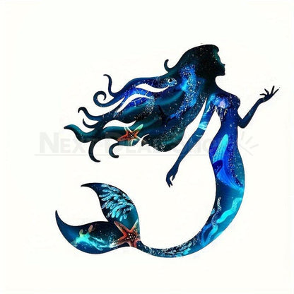 Ocean Mermaid Metal Wall Art - Home Garden Patio Fence Outdoor Decoration