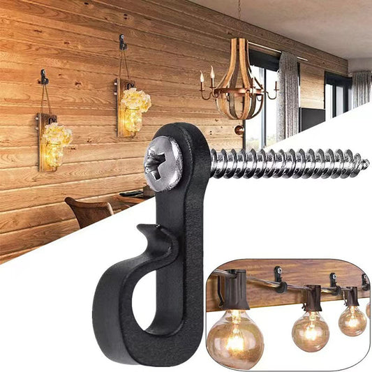 30 Pack String Light Hanger Hooks - Outdoor Patio Garden Light Fixture Hanging Hardware