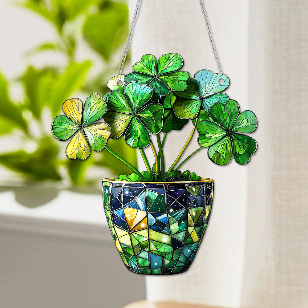 Lucky Clover Hanging Decor - Home Living Room Wall Window Decoration
