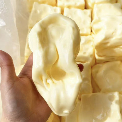 Coconut Oil Cheese Squishy Stress Relief Toy - Novelty Sensory Gift