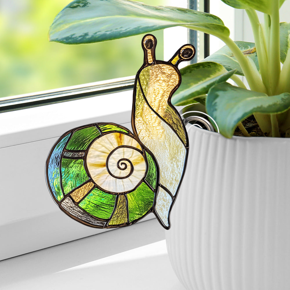 Garden Snail Flower Pot Decor
