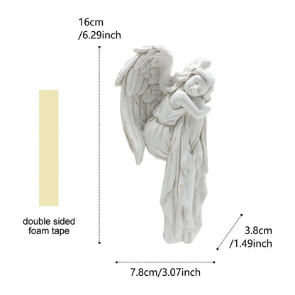 Sleeping Angel Figurine Door Corner Decor