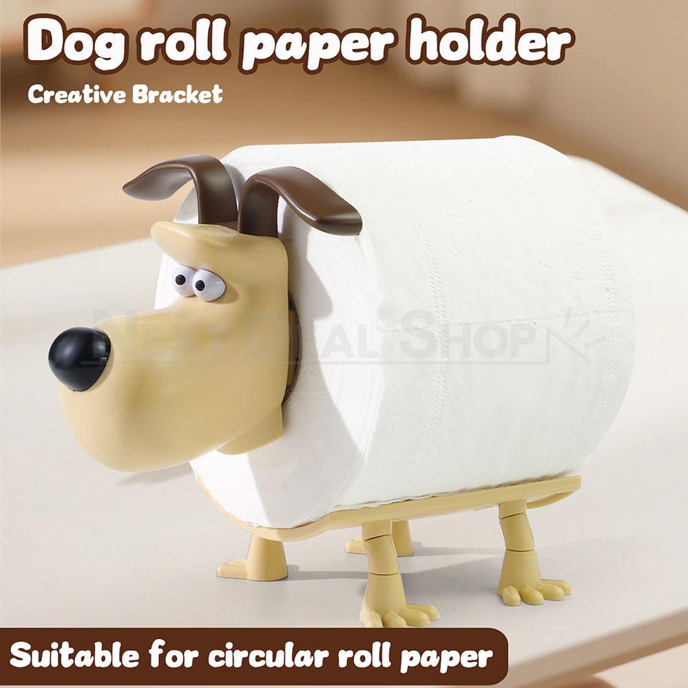 Adorable Puppy Toilet Roll Holder - 2 Pack, Cute Bathroom Tissue Storage Decor