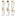 6 Pcs Rustic Metal Flower Garden Stake Set