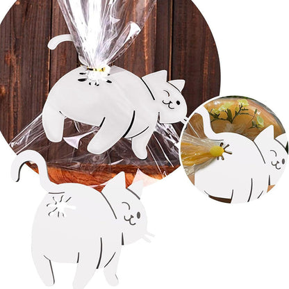 2 Pack Funny Cat Butt Bread Clip - Kitchen Food Bag Sealing Novelty