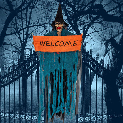 Halloween Sound Activated Hanging Ghost Decoration
