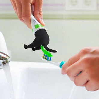 Playful Novelty Pooping Dog Butt Toothpaste Topper - Funny Bathroom Accessory