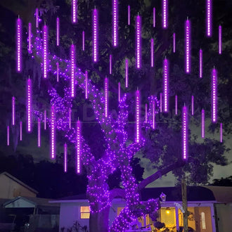 Purple Meteor Shower LED Rain Light