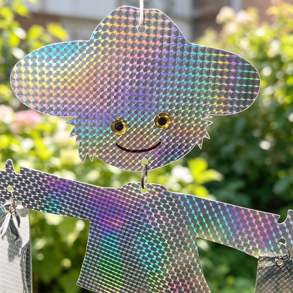 Reflective Scarecrow Hanging Bird Scare Deterrent for Outdoor Garden Yard-View 3-Next Deal Shop