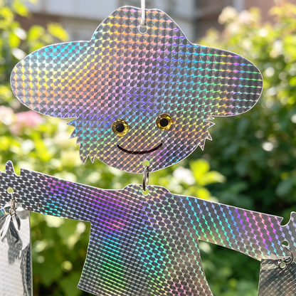 Reflective Scarecrow Hanging Bird Scare Deterrent for Outdoor Garden Yard-View 3-Next Deal Shop