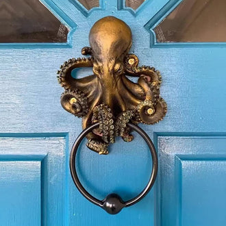 Hand Painted Octopus Door Knocker Decoration