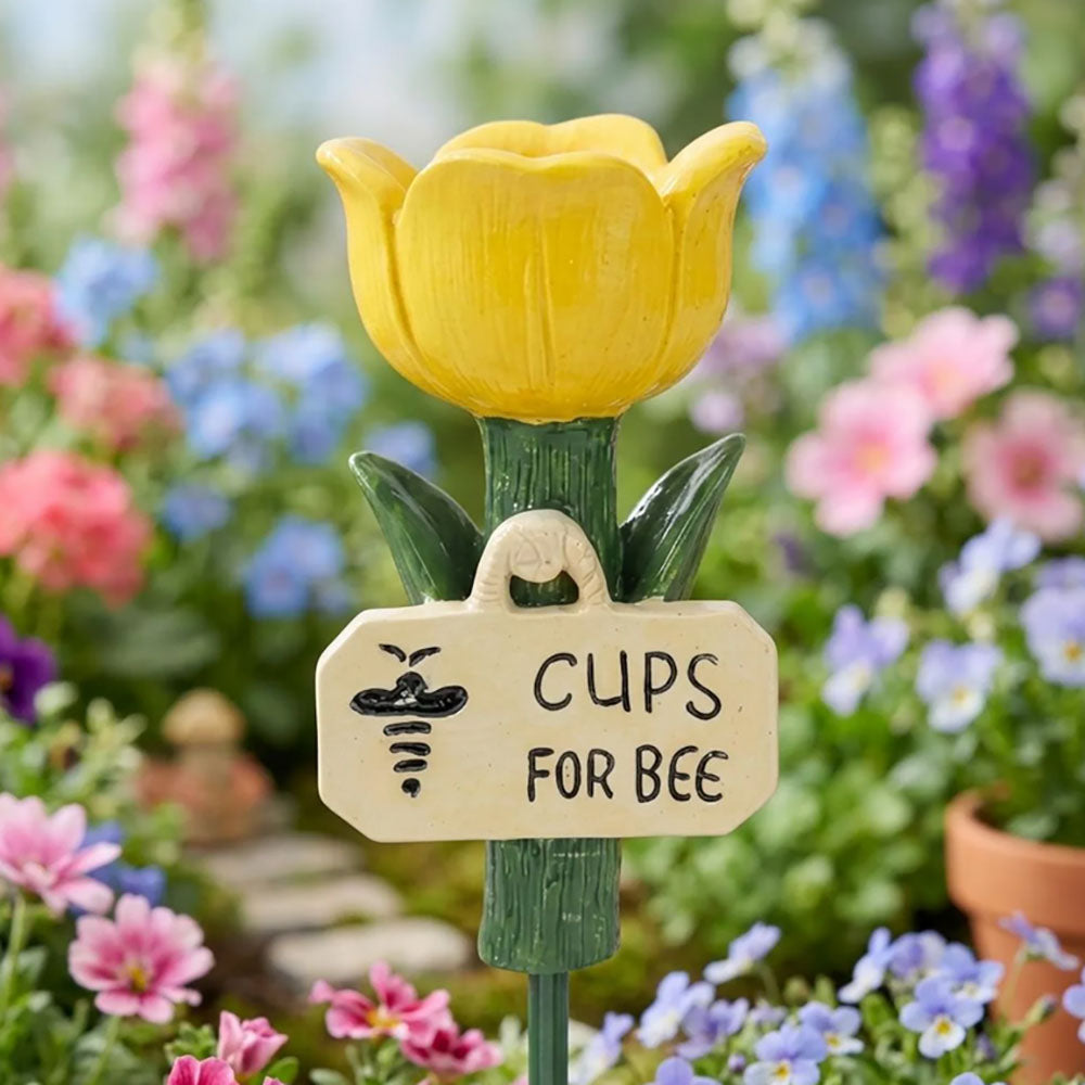 Colorful Tulip Bee Watering Station