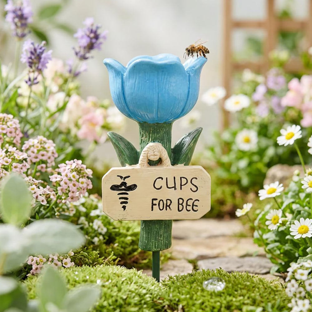 Colorful Tulip Bee Watering Station