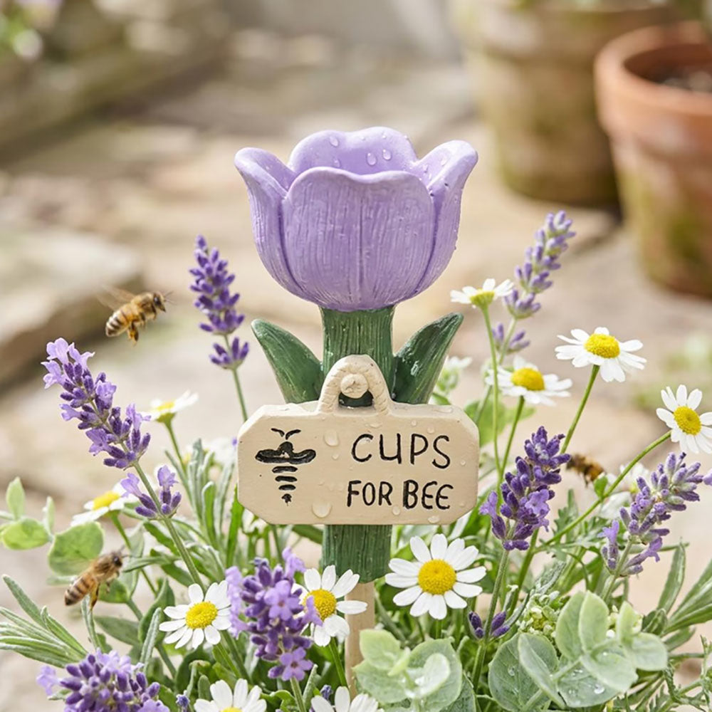 Colorful Tulip Bee Watering Station