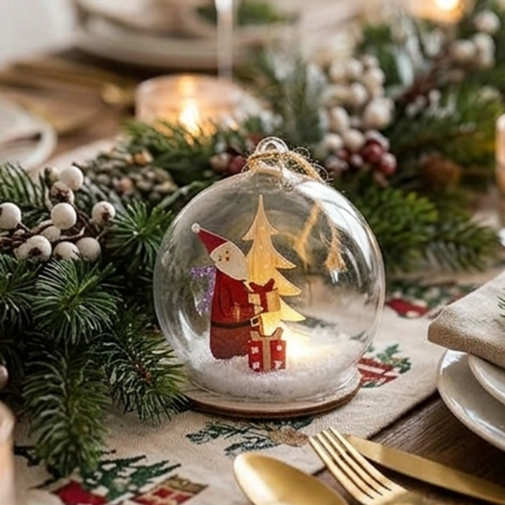 Christmas Hand-blown Glass Decorative Ornament
