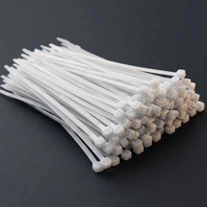 Self Locking Nylon Zip Ties - 100 Pcs, 7.9 Inch, String Lights Garden Plant Support Wire Cable Management