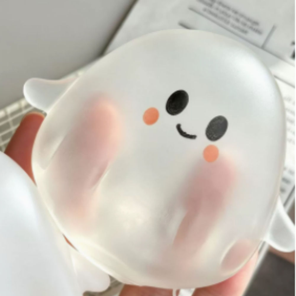 Coconut Oil Ghost Squishy Stress Relief Toy - Novelty Sensory Gift