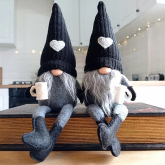 Set of 2 Handmade Adorable Coffee Gnomes