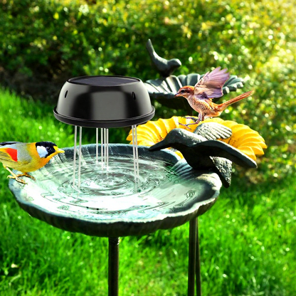 Solar Powered Bird Bath Water Wiggler - Weatherproof Outdoor Backyard Garden Bird Attracting Accessory