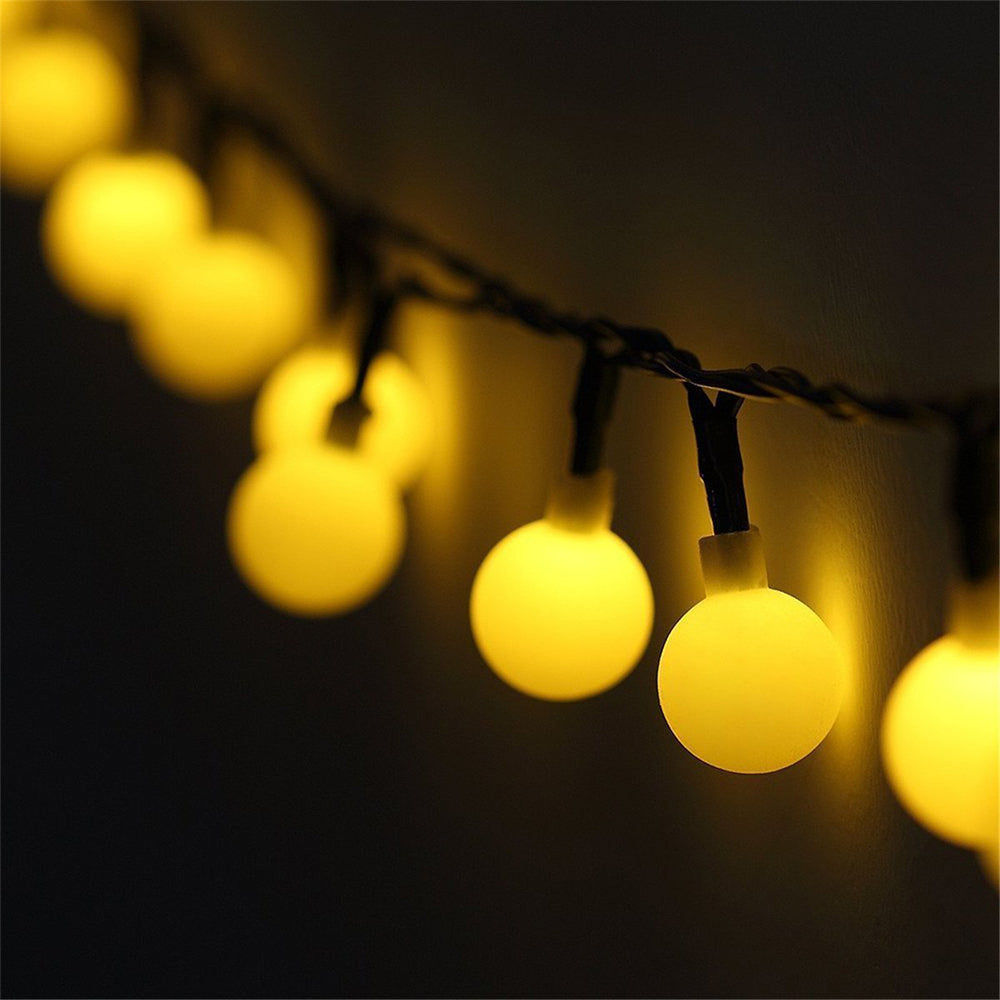 Solar-Powered LED Globe Outdoor String Light (50 LED)-NDS Shop-Next Deal Shop